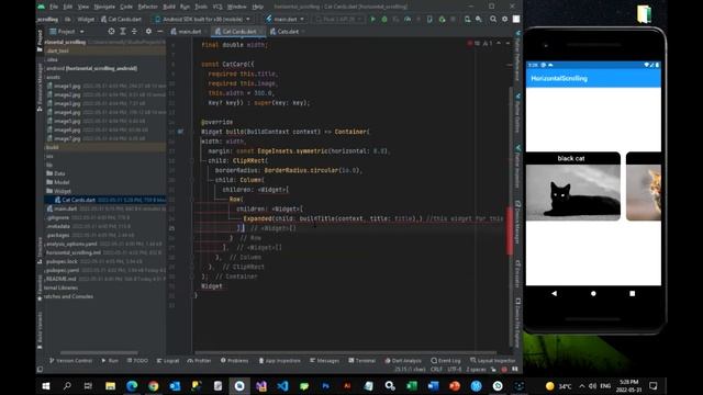 13- flutter horizontal Scrolling смотреть онлайн