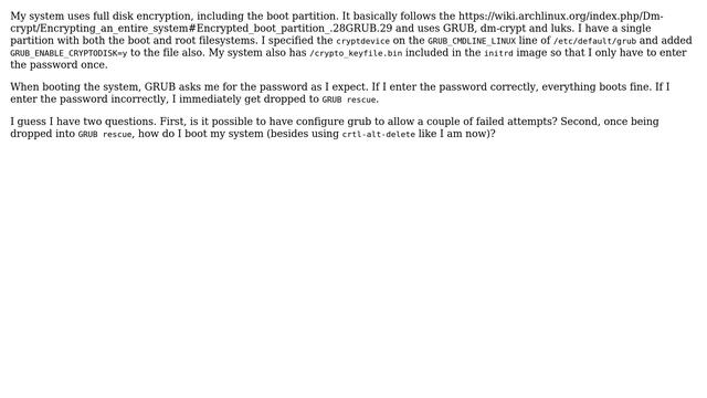 Unix & Linux: How to boot a system with full disk encryption from GRUB rescue? смотреть онлайн