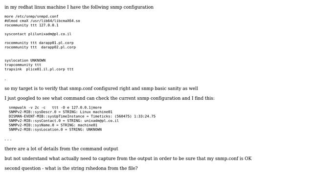 linux + snmp + how to verify snmp.conf смотреть онлайн