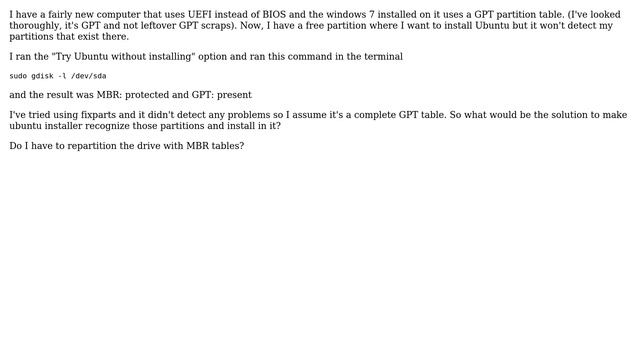 Ubuntu: How to Install Ubuntu on a GPT Drive? (2 Solutions!!) смотреть онлайн