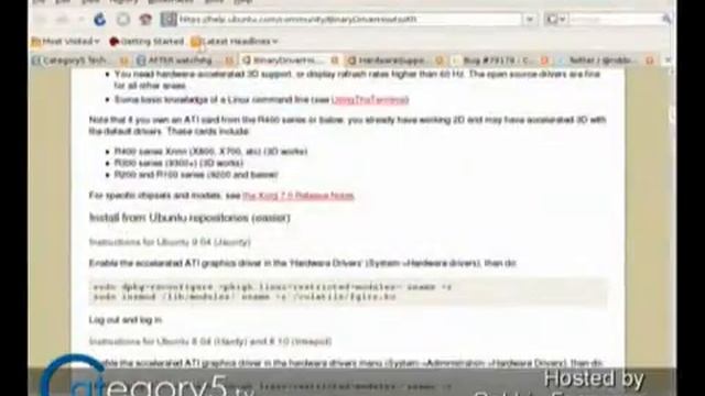 097.09 - Viewer Question - Upgrading ATI video drivers on ub смотреть онлайн