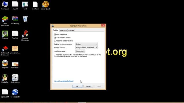 How to Hide Windows Taskbar (Auto-hide) смотреть онлайн