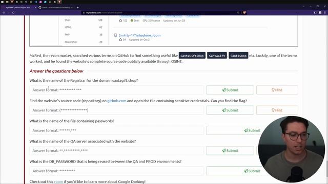 OSINT • advent of cyber 2022 day 3 • tryhackme смотреть онлайн
