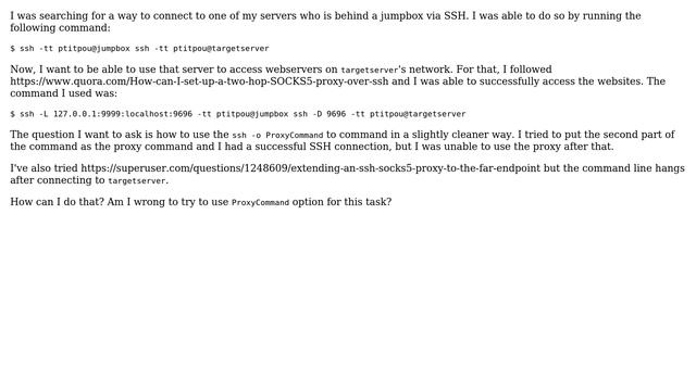 Double SOCKS5 proxy using SSH смотреть онлайн