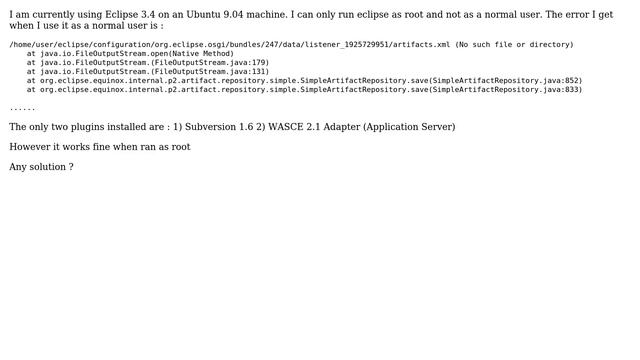 Run eclipse as normal user in ubuntu смотреть онлайн