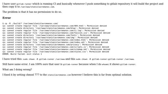 DevOps & SysAdmins: How to make sure that user have recursive permission create folders and files? смотреть онлайн