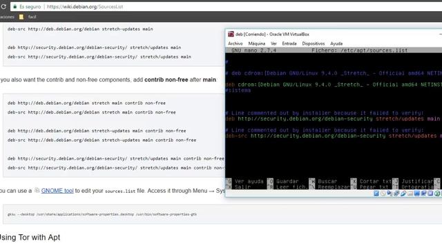 Configurar repositorios en Debian NetInstall смотреть онлайн