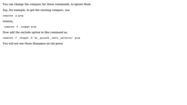 Unix & Linux: Can I ignore __pycache__ directories in bash-completion and grep? (2 Solutions!!) смотреть онлайн