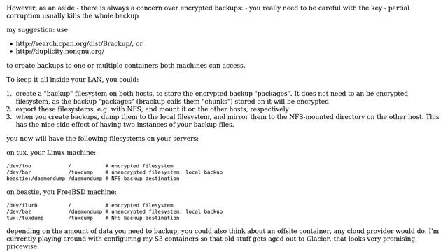 encrypted backups for Linux and FreeBSD readable for both (4 Solutions!!) смотреть онлайн