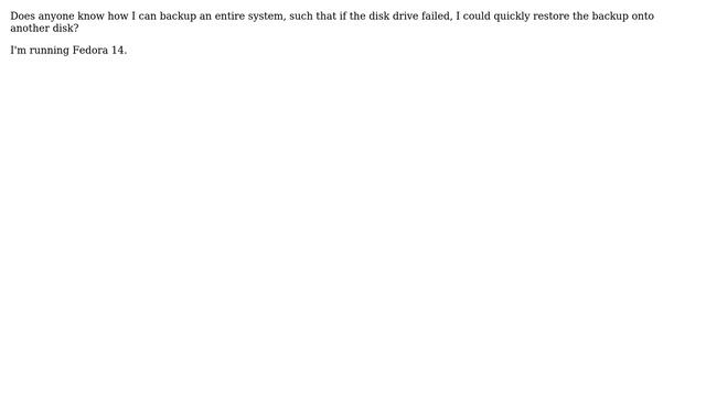 Unix & Linux: System Backup in Fedora 14 смотреть онлайн