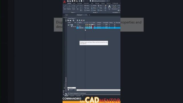 Layer #03 | AutoCAD tutorial for beginners | AutoCAD basics смотреть онлайн