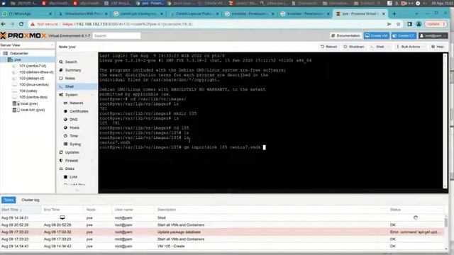 Import Hypervizor Linux Centos Ke Proxmox смотреть онлайн
