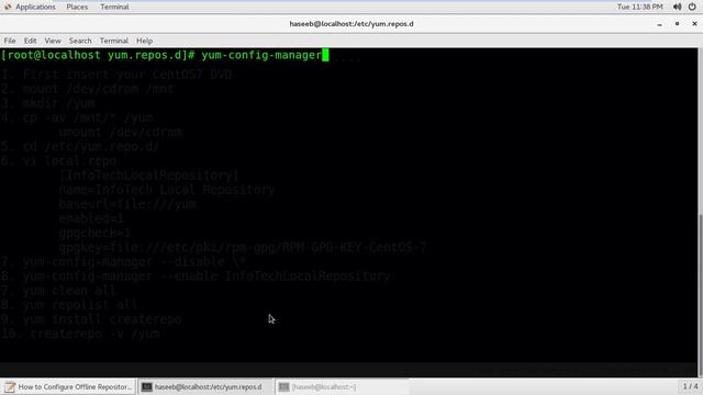 How to Configure Offline YUM Repository on RHEL7 CentOS7 смотреть онлайн