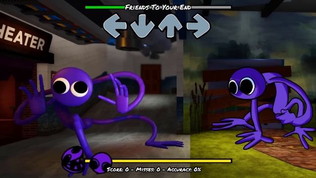 New FNF Mod Rainbow Friends 2D vs 3D Old Friday Night Funkin' Mod Rainbow Friends Roblox смотреть онлайн