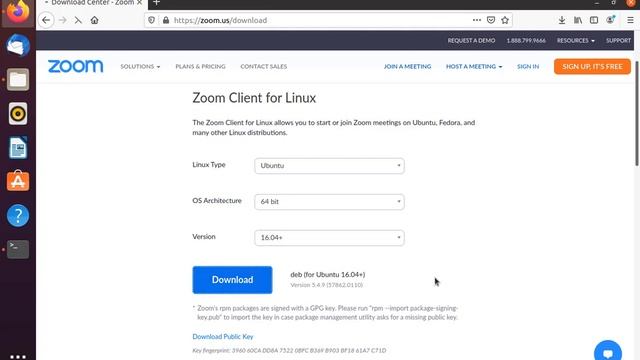 Installing zoom Client in Ubuntu смотреть онлайн