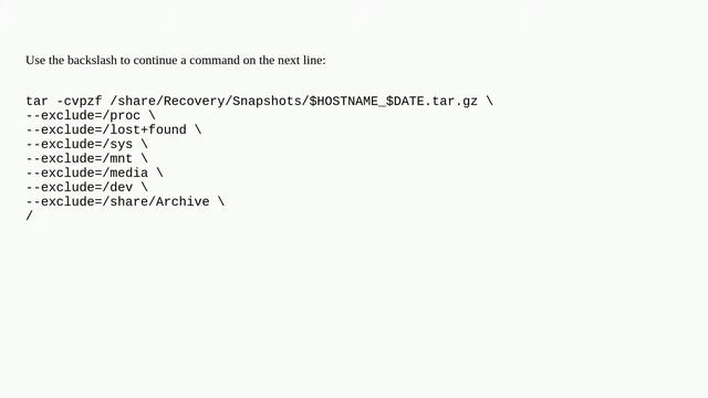 Linux Bash Script, Single Command But Multiple Lines? смотреть онлайн