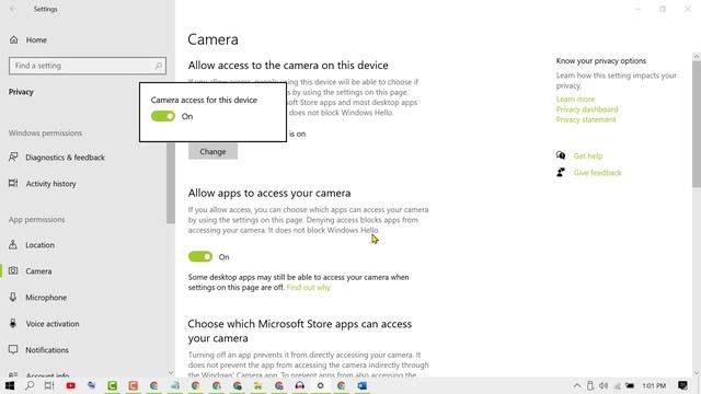 How to Prevent Apps From Accessing Camera on Windows 10 смотреть онлайн
