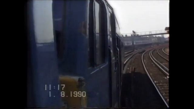 Open window views behind Class 50s Tiger and Renown from Waterloo and Basingstoke 1 August 1990 смотреть онлайн