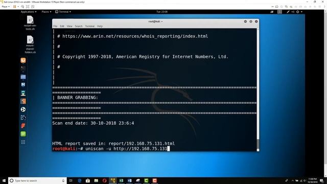 11.10 - Conduct a Simple Web Server Vulnerability Scan with Uniscan Act смотреть онлайн