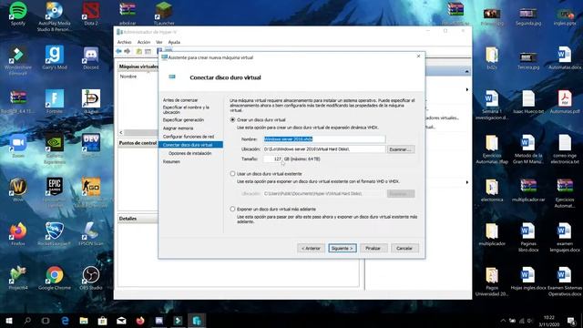 Virtualización de windows server 2016 (Modo Consola) con hyper V (w10) смотреть онлайн