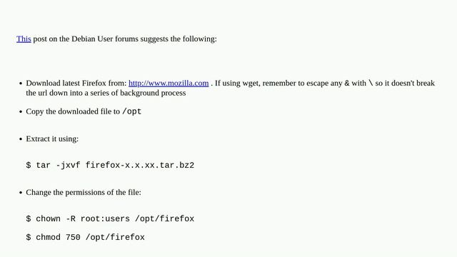 How to install the real Firefox on Debian? смотреть онлайн