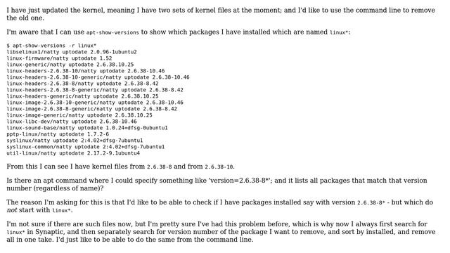 Apt: find installed packages with given version number (2 Solutions!!) смотреть онлайн