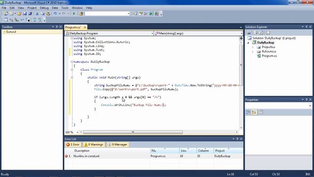C#: Creating a C# Console Application смотреть онлайн