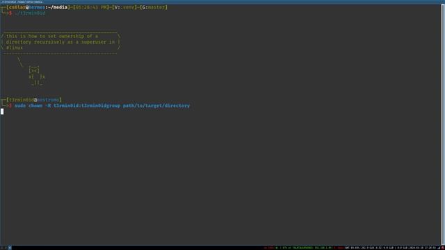 use #chown to change ownership of a directory in your #filesystem in #linux. смотреть онлайн