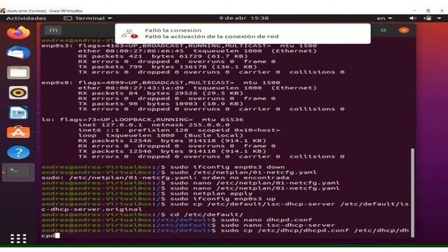 Instalacion de un servidor DHCP UBUNTU 20.04, cliente DHCP UBUNTU 18.04 смотреть онлайн
