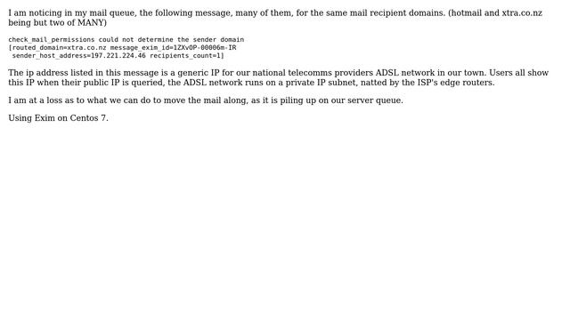 DevOps & SysAdmins: Exim log message that refers to issue beyond our control смотреть онлайн