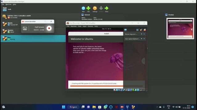 Installation of Linux || virtual machine || vm ware ||2-minitues смотреть онлайн