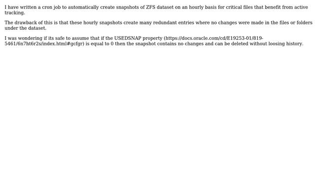 ZFS - Deleting Redundant Snapshots смотреть онлайн