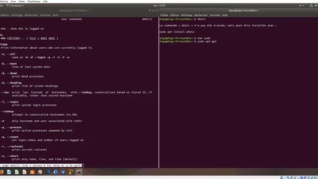 cours5 Affichage who whois смотреть онлайн