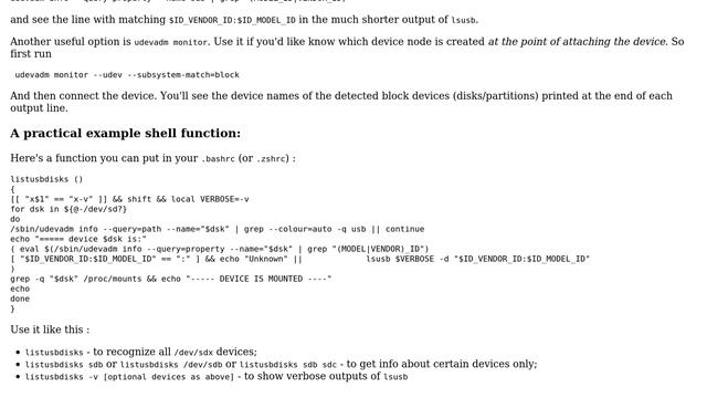 Unix & Linux: If I connect a physical device, how can I ever know which device file belongs to it? смотреть онлайн
