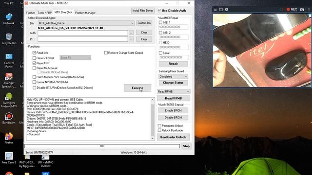 infinix hot 10 (x682c) FRP PATTERN UNLOCK BY UMT DONGLE/ смотреть онлайн