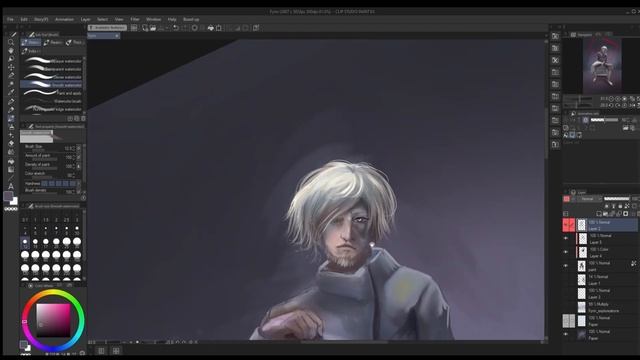 Realistic Anime OC in Clip Studio Paint смотреть онлайн