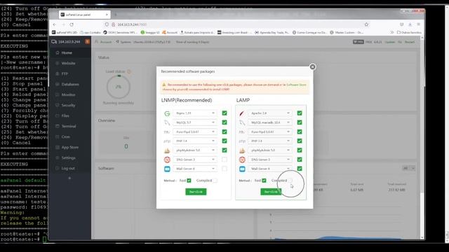 aapanel - Instalando os módulos do servidor смотреть онлайн