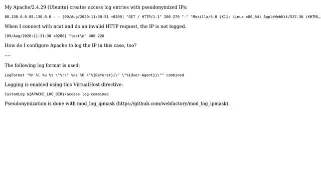 DevOps & SysAdmins: How to configure Apache to log IPs of invalid HTTP requests? смотреть онлайн
