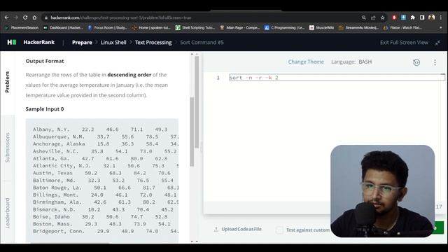 'Sort' Command #5 | Hacker Rank Bash Problem solving #linux #opensource #bash #bashscripting смотреть онлайн