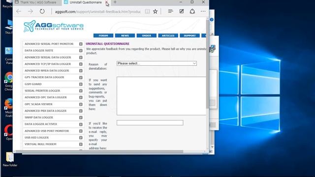 Uninstall Advanced Serial Data Logger 4.1 on Windows 10 смотреть онлайн