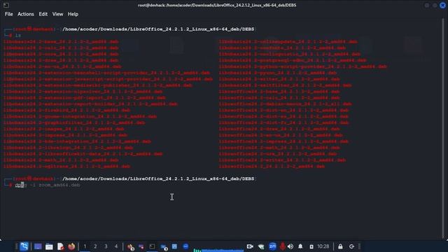 Libre Office Installation in kali linux смотреть онлайн