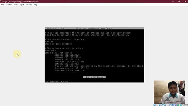 Tutorial Cara Instalasi Dan Konfigurasi Interface And DNS Server Debian 7.5 Di Virtual Box смотреть онлайн