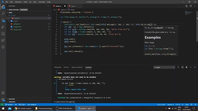 FLTK Rust UX tip: Shift panics and errors to dialog boxes смотреть онлайн