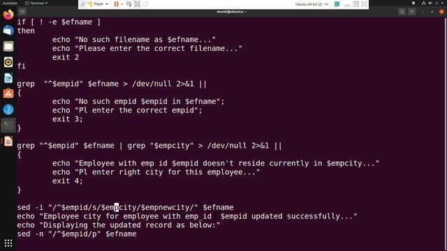 Linux Shell Scripting: sed part 1 смотреть онлайн