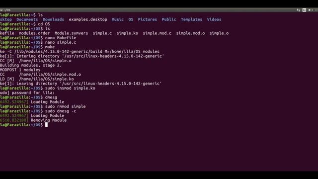 Lab02 - Linux Kernel Modules смотреть онлайн