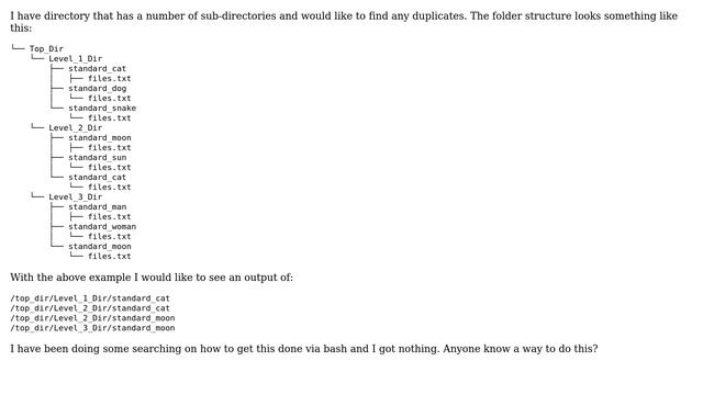 Unix & Linux: Find and list duplicate directories смотреть онлайн