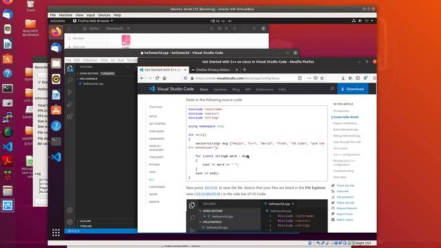 Virtualbox 와 VScode 설치완료 및 Helloworld 프로그램 수행#2 смотреть онлайн
