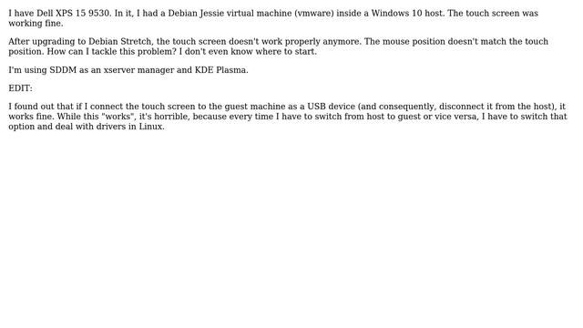 Unix & Linux: Touch screen on Debian Stretch (KDE) responds on wrong coordinates (2 Solutions!!) смотреть онлайн