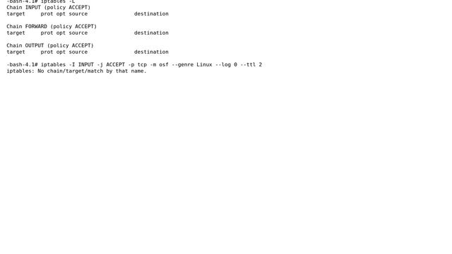 DevOps & SysAdmins: Trouble getting OS fingerprinting to work in iptables смотреть онлайн