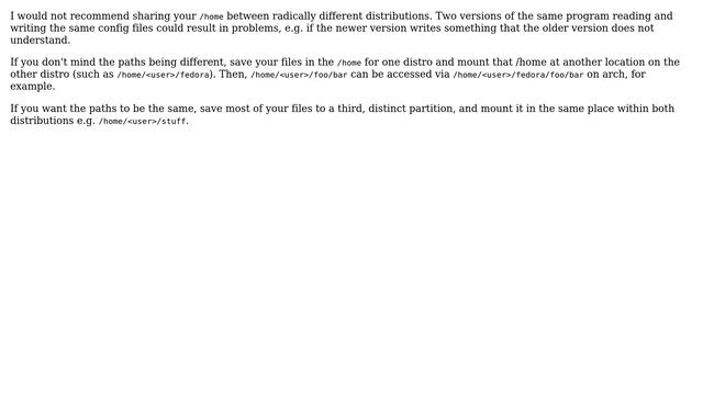 Unix & Linux: Different linux distros sharing the same /home folder? (7 Solutions!!) смотреть онлайн
